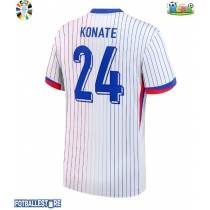 Frankrike Ibrahima Konate #24 Bortedrakt EM 2024 Kortermet